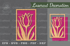 Floral Laser Cut Wall Decor Clipart Bundle - CraftNest - Digital Crafting and Art
