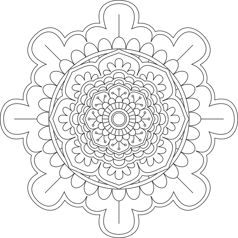 Colorist Heaven Mandala Coloring Book - CraftNest - Digital Crafting and Art