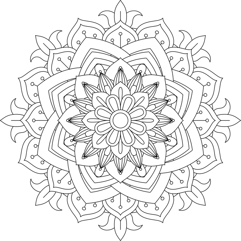 Colorist Heaven Mandala Coloring Book - CraftNest - Digital Crafting and Art