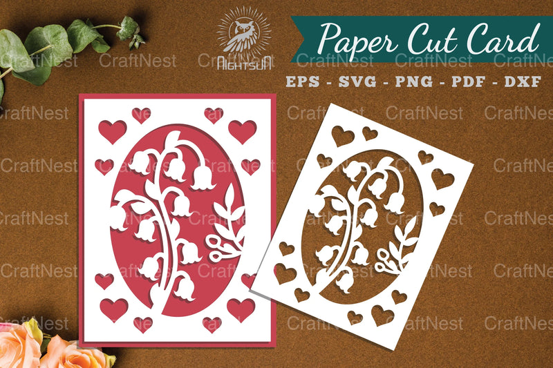 Floral Paper Cut Card SVG Bundle - CraftNest - Digital Crafting and Art