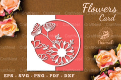 Floral Papercut Card SVG Bundle - CraftNest - Digital Crafting and Art