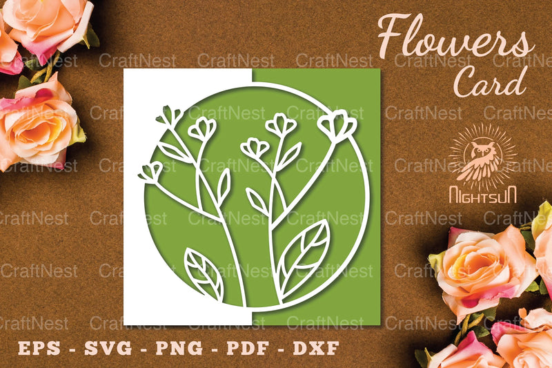 Floral Papercut Card SVG Bundle - CraftNest - Digital Crafting and Art