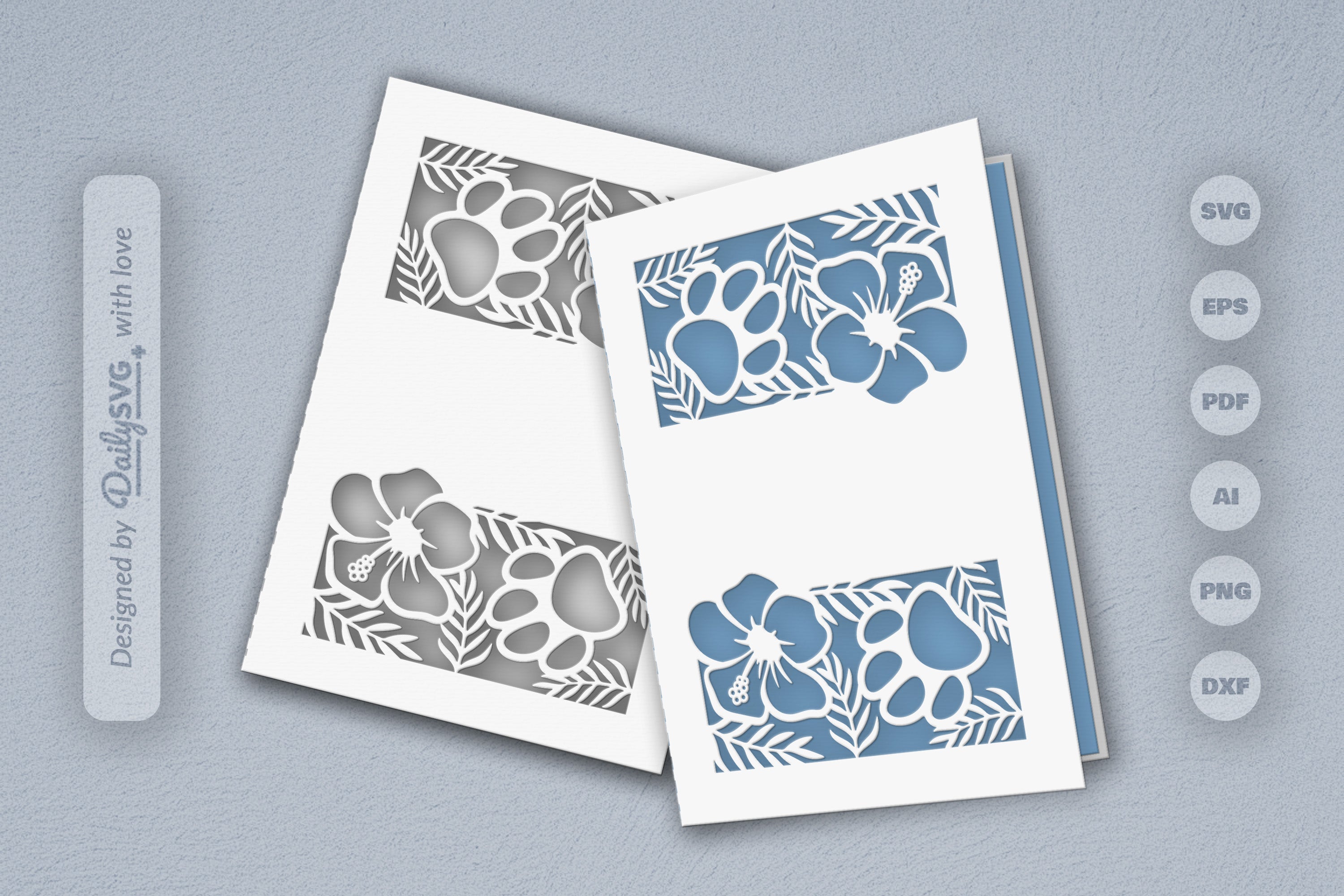 Floral Paw SVG Bundle for Pet Lovers 7