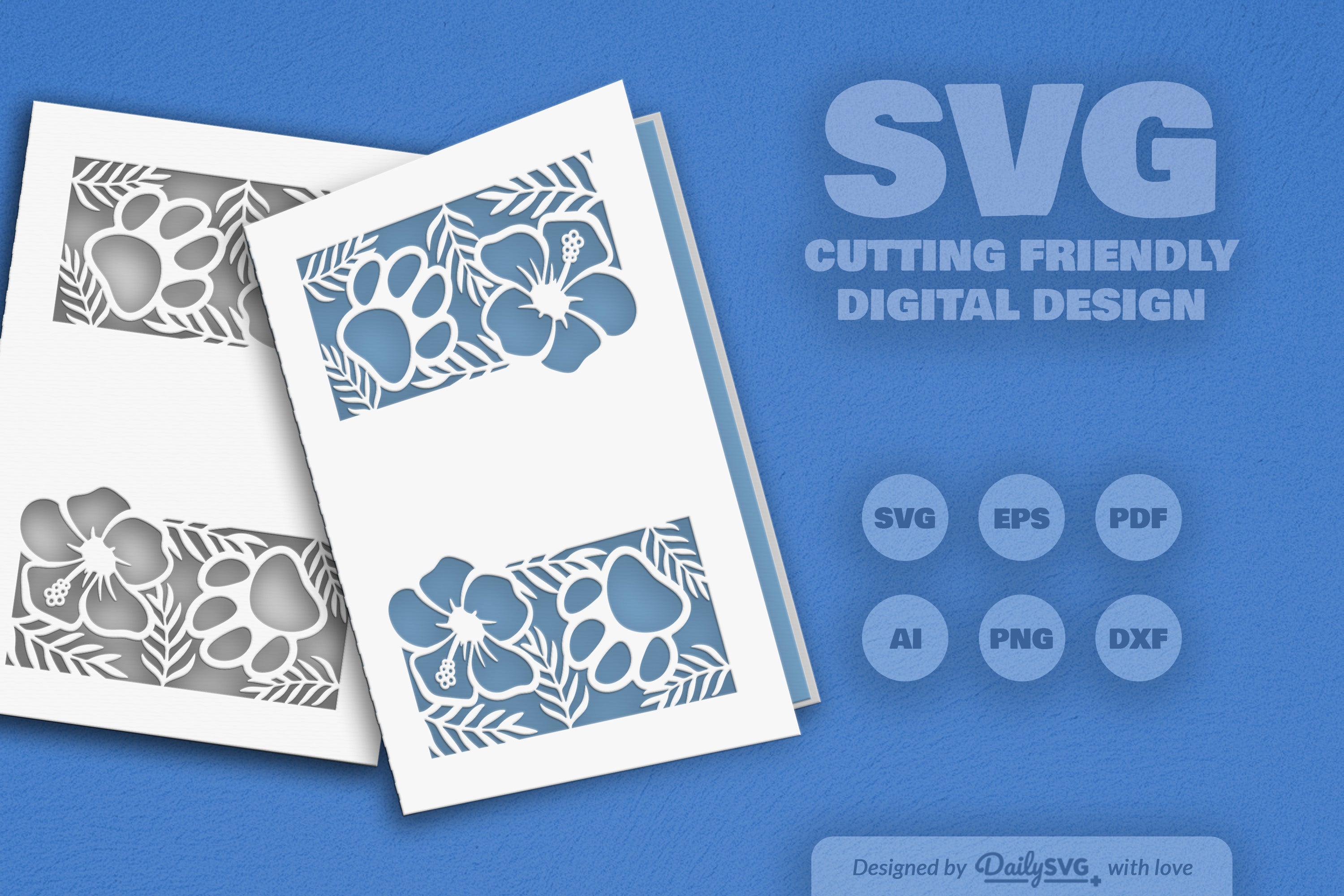 Floral Paw SVG Bundle for Pet Lovers 7