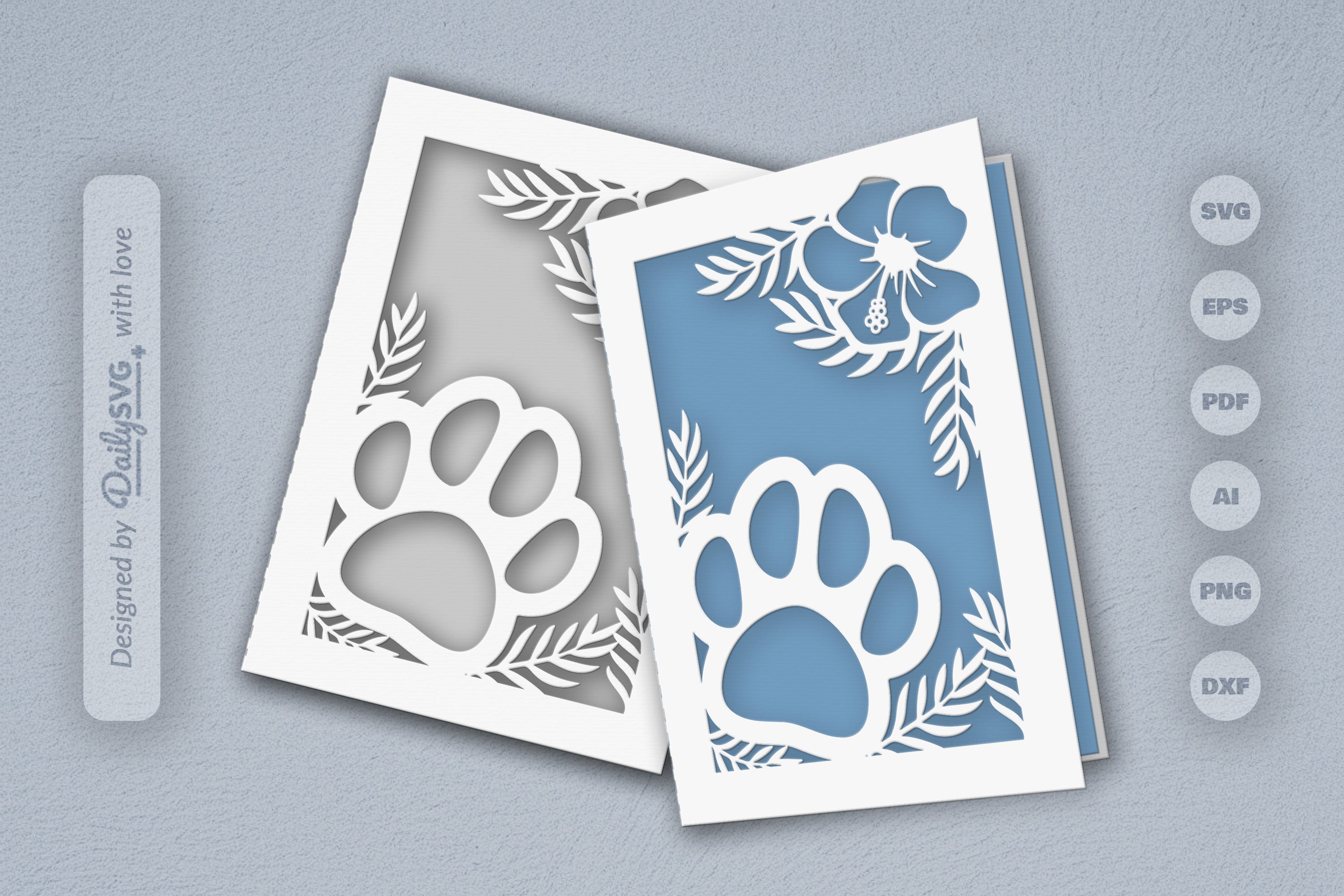 Floral Paw SVG Bundle for Pet Lovers 6