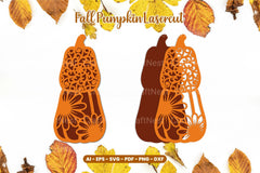 Floral Pumpkin Laser Cut SVG Bundle - CraftNest - Digital Crafting and Art