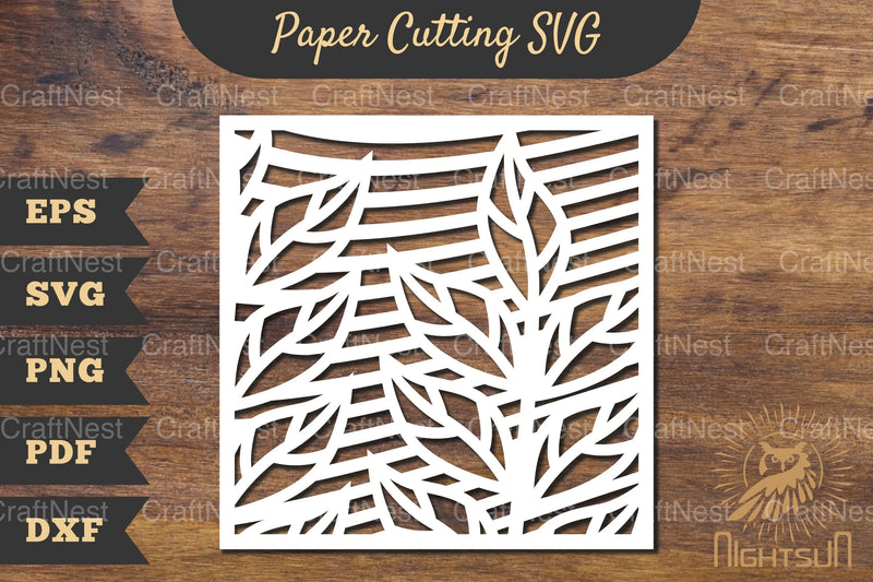 Floral Rectangle Frame Papercut SVG Bundle - CraftNest - Digital Crafting and Art