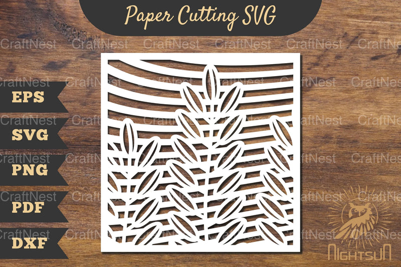 Floral Rectangle Frame Papercut SVG Bundle - CraftNest - Digital Crafting and Art
