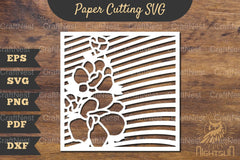 Floral Rectangle Frame Papercut Clipart Bundle - CraftNest - Digital Crafting and Art