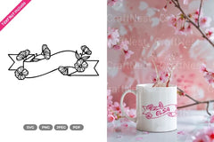 Floral Ribbon Border SVG Bundle - CraftNest - Digital Crafting and Art