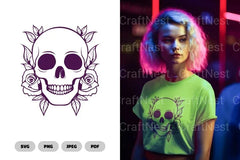 Floral Skull SVG Bundle - CraftNest - Digital Crafting and Art