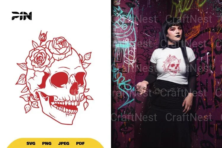 Floral Skull SVG Bundle - CraftNest - Digital Crafting and Art