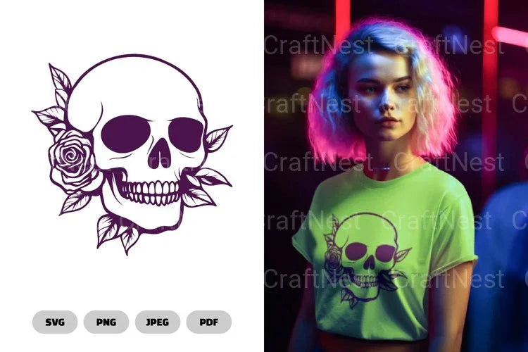 Floral Skull SVG Bundle - CraftNest - Digital Crafting and Art