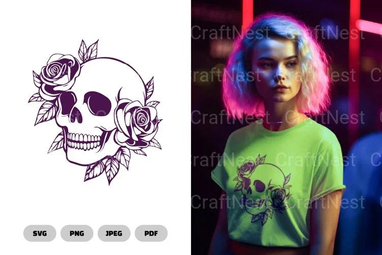 Floral Skull SVG Bundle - CraftNest - Digital Crafting and Art