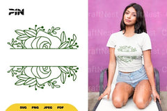 Floral Split Border SVG Bundle - CraftNest - Digital Crafting and Art