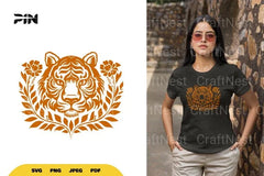 Floral Tiger Nature SVG Bundle - CraftNest - Digital Crafting and Art