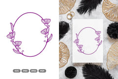 Floral Wedding Frame SVG Bundle - CraftNest - Digital Crafting and Art