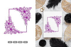 Floral Wedding Frame SVG Bundle - CraftNest - Digital Crafting and Art