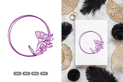 Floral Wedding Frame SVG Bundle - CraftNest - Digital Crafting and Art