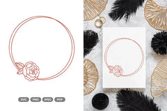 Floral Wedding Frame SVG Bundle - CraftNest - Digital Crafting and Art