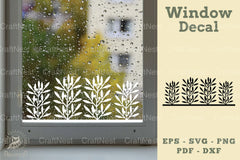 Floral Window Decal Clipart Bundle - CraftNest - Digital Crafting and Art