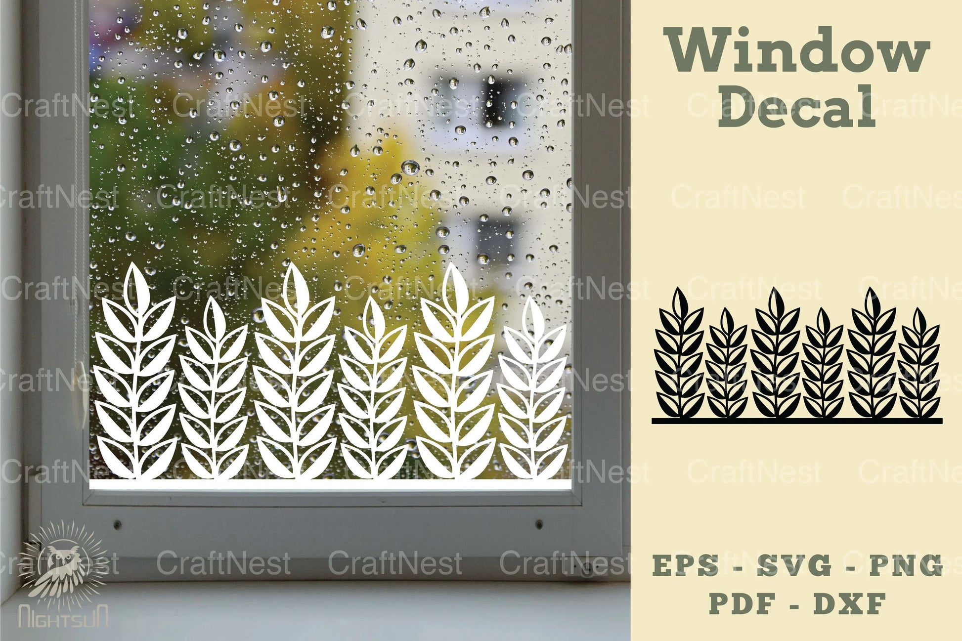 Floral Window Decal Clipart Bundle - CraftNest - Digital Crafting and Art