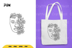 Floral Women SVG Bundle - CraftNest - Digital Crafting and Art