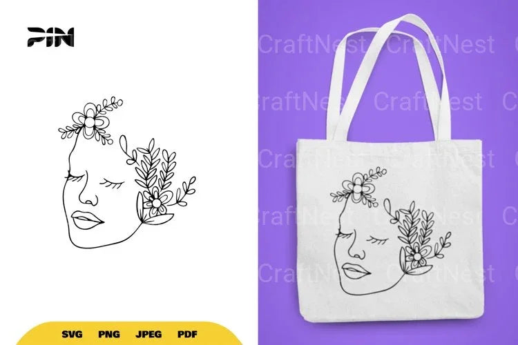Floral Women SVG Bundle - CraftNest - Digital Crafting and Art
