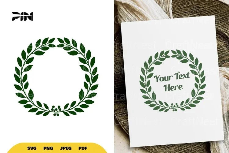 Floral Wreath SVG Bundle - CraftNest - Digital Crafting and Art
