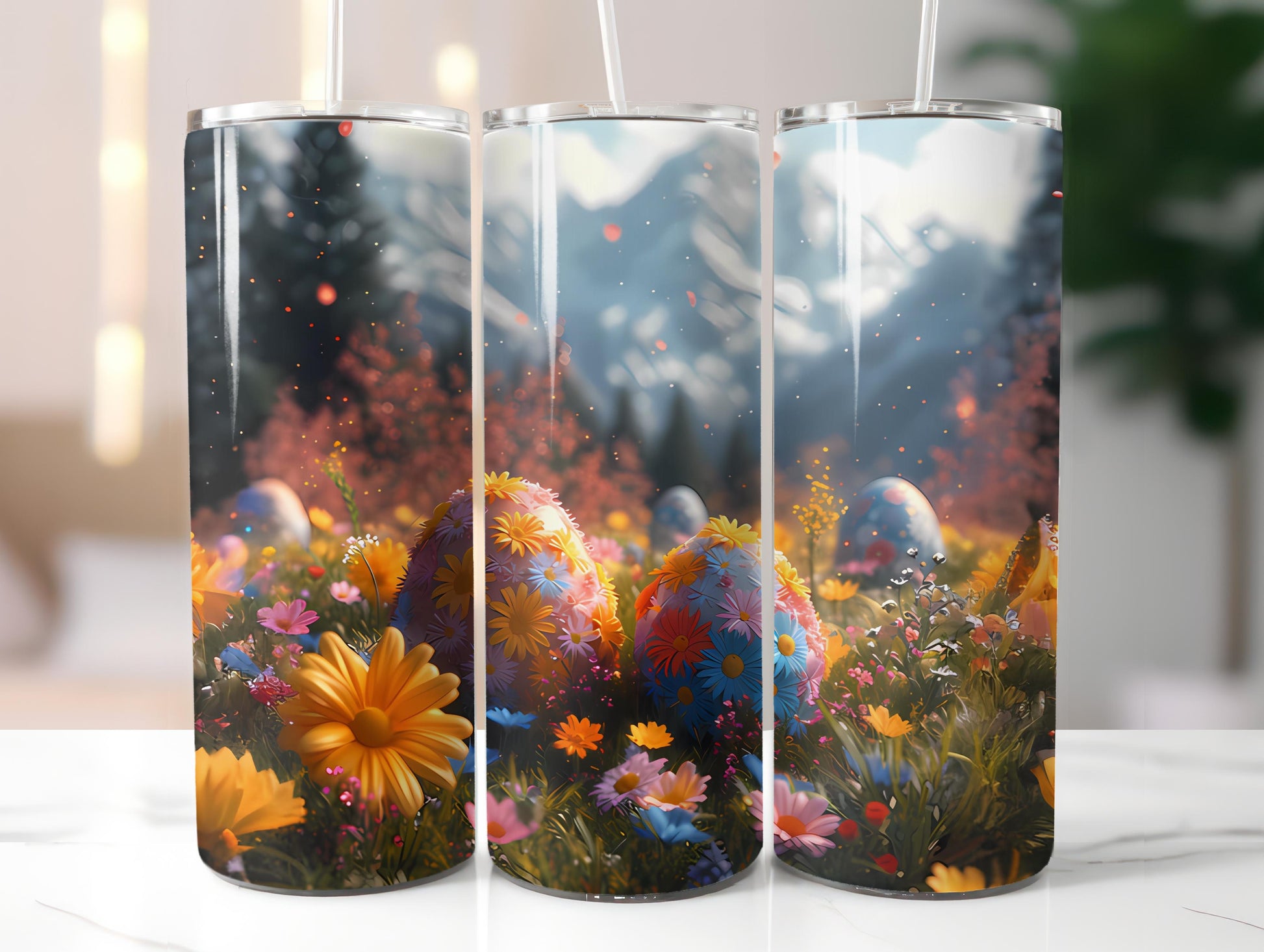 Floral Easter 2 Tumbler Wrap - CraftNest