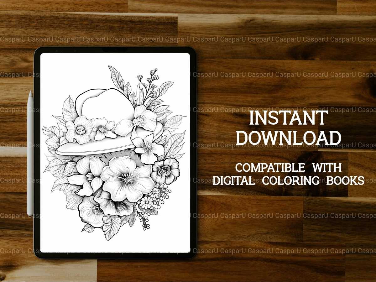 Floral Easter Coloring Books - CraftNest