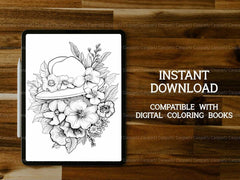 Floral Easter Coloring Books - CraftNest