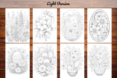 Floral Easter Coloring Books - CraftNest