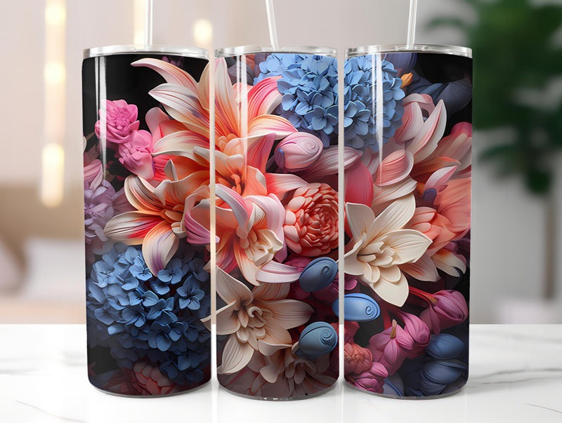 Floral Spring 4 Tumbler Wrap - CraftNest