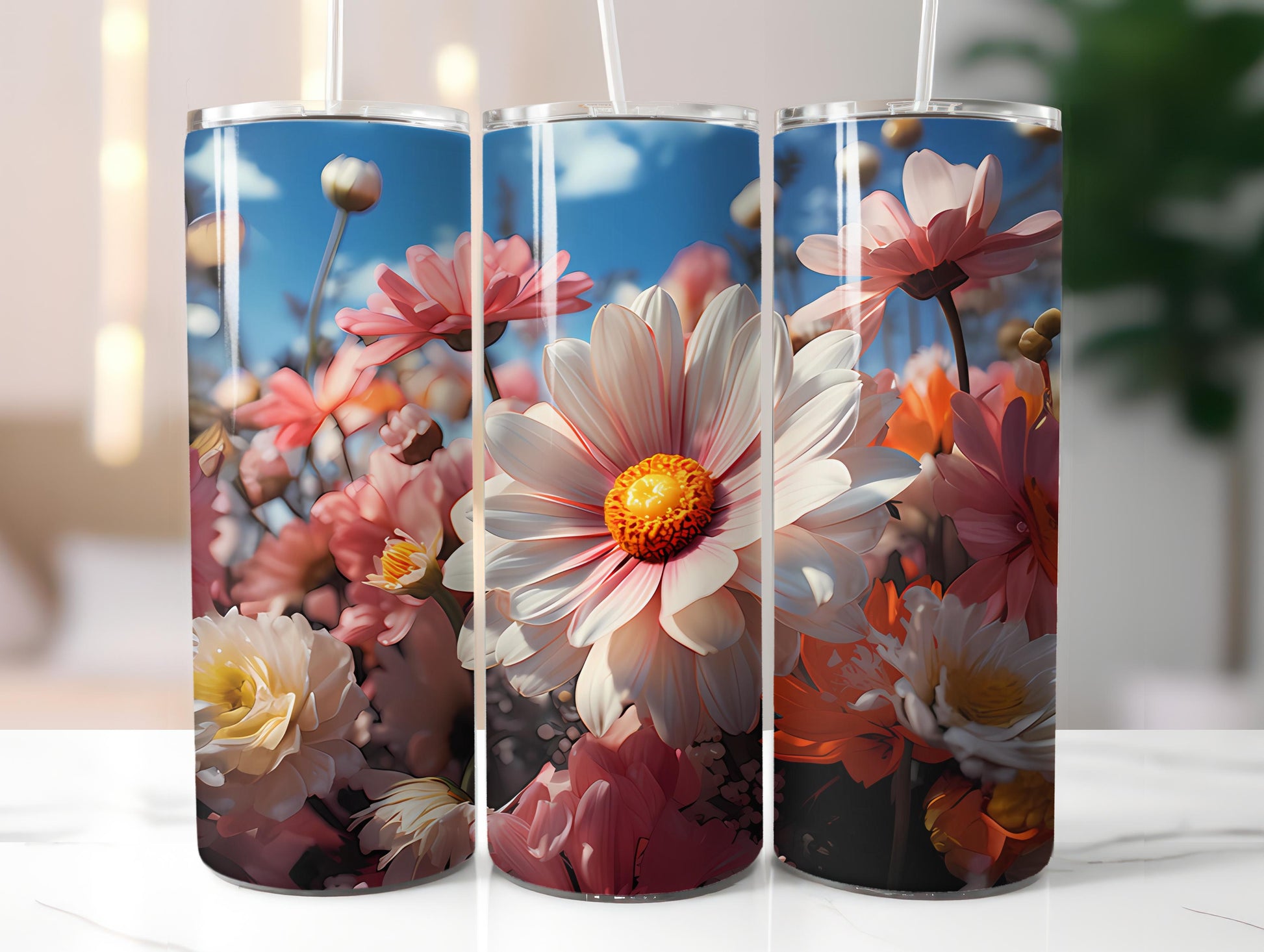 Floral Spring 3 Tumbler Wrap - CraftNest