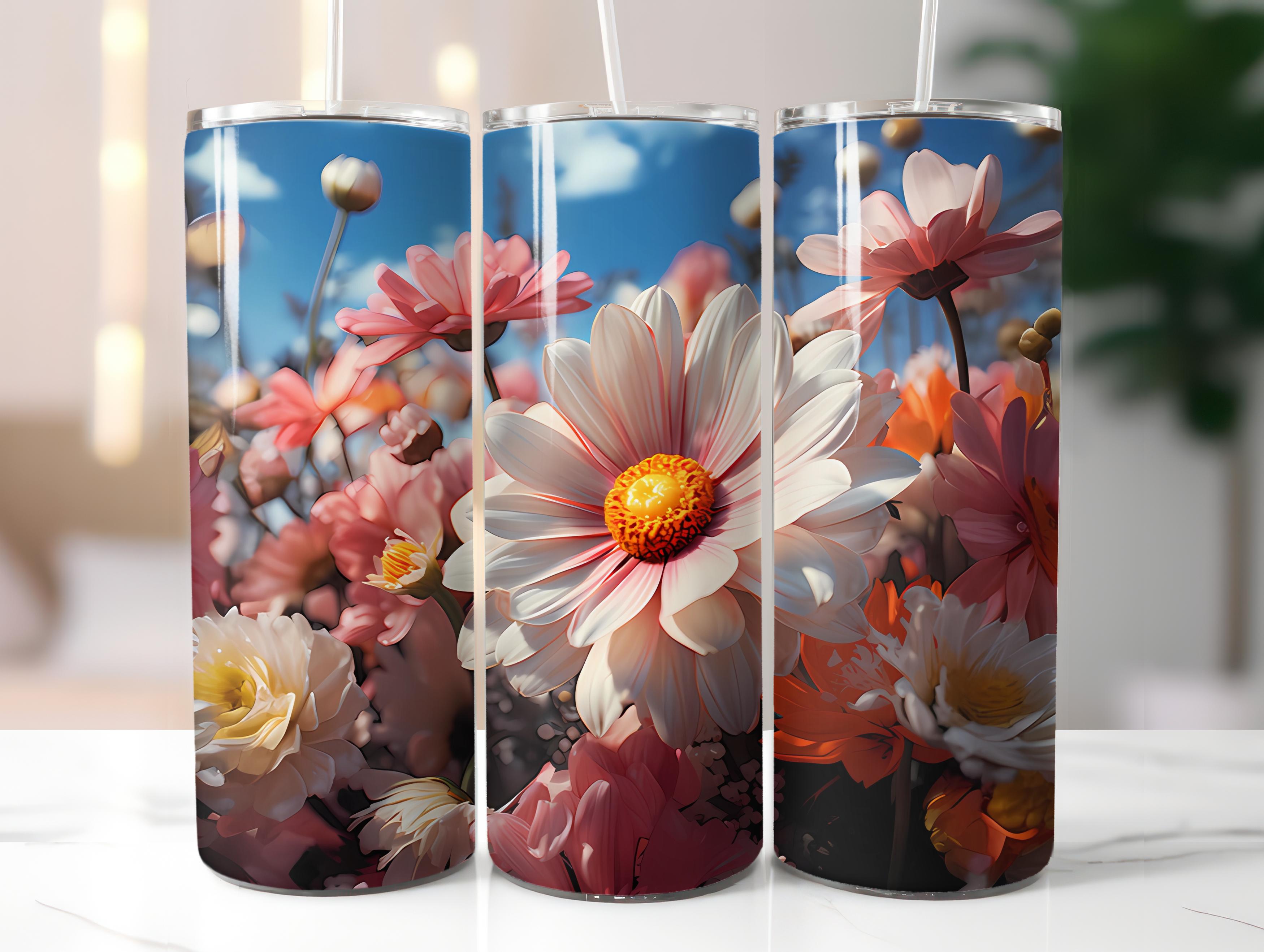 Floral Spring 3 Tumbler Wrap - CraftNest