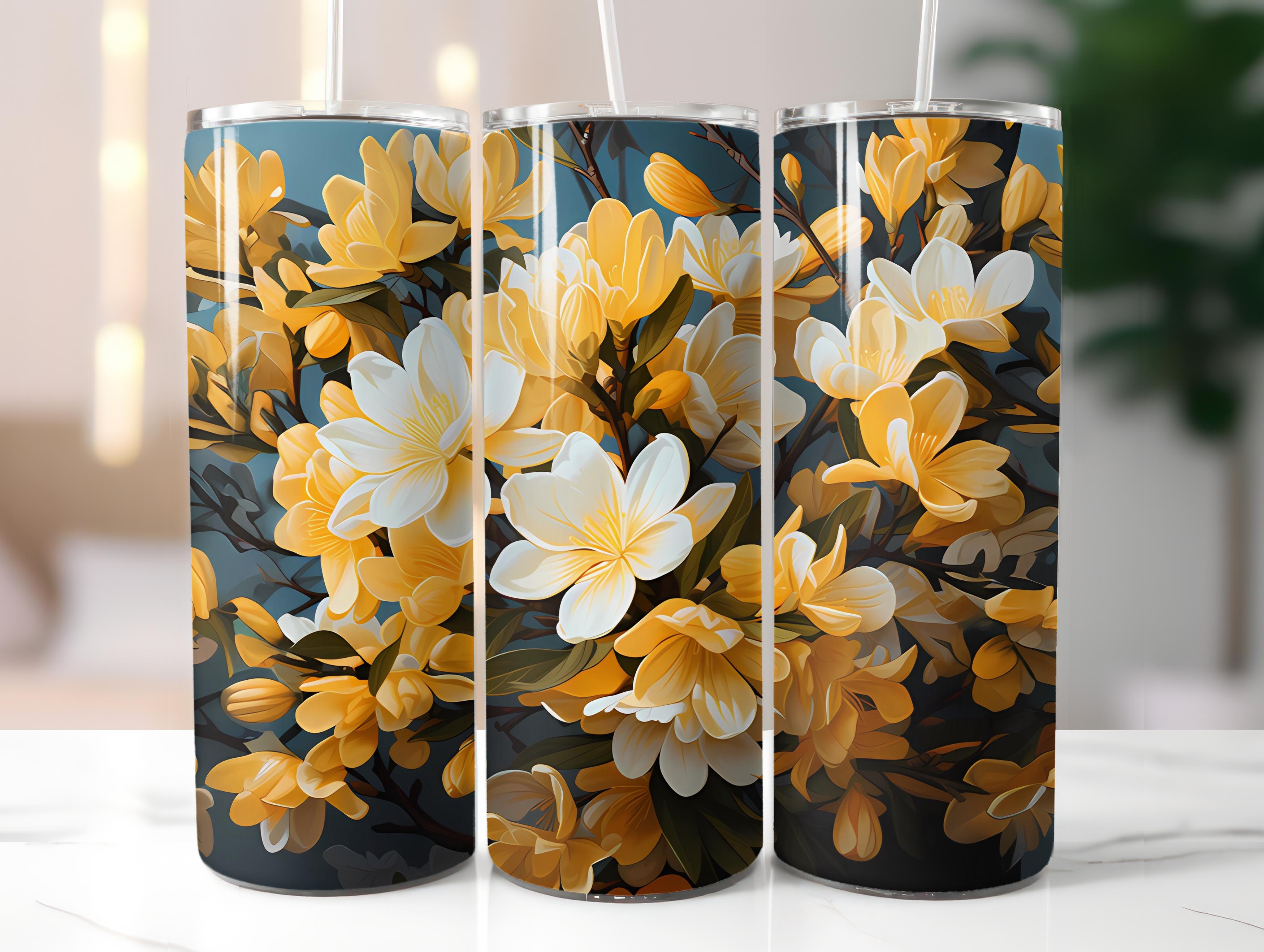 Floral Spring 3 Tumbler Wrap - CraftNest