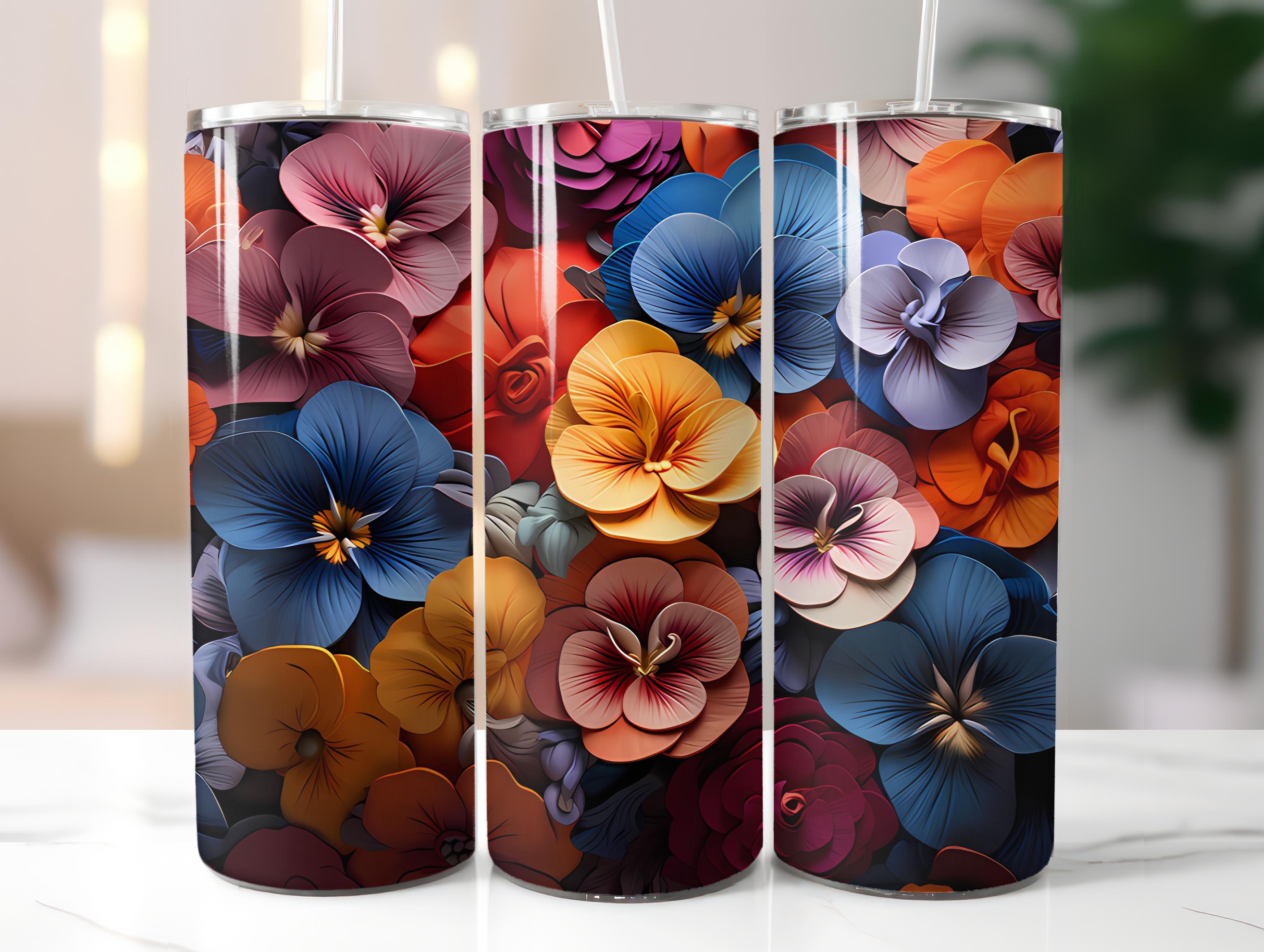 Floral Spring 4 Tumbler Wrap - CraftNest