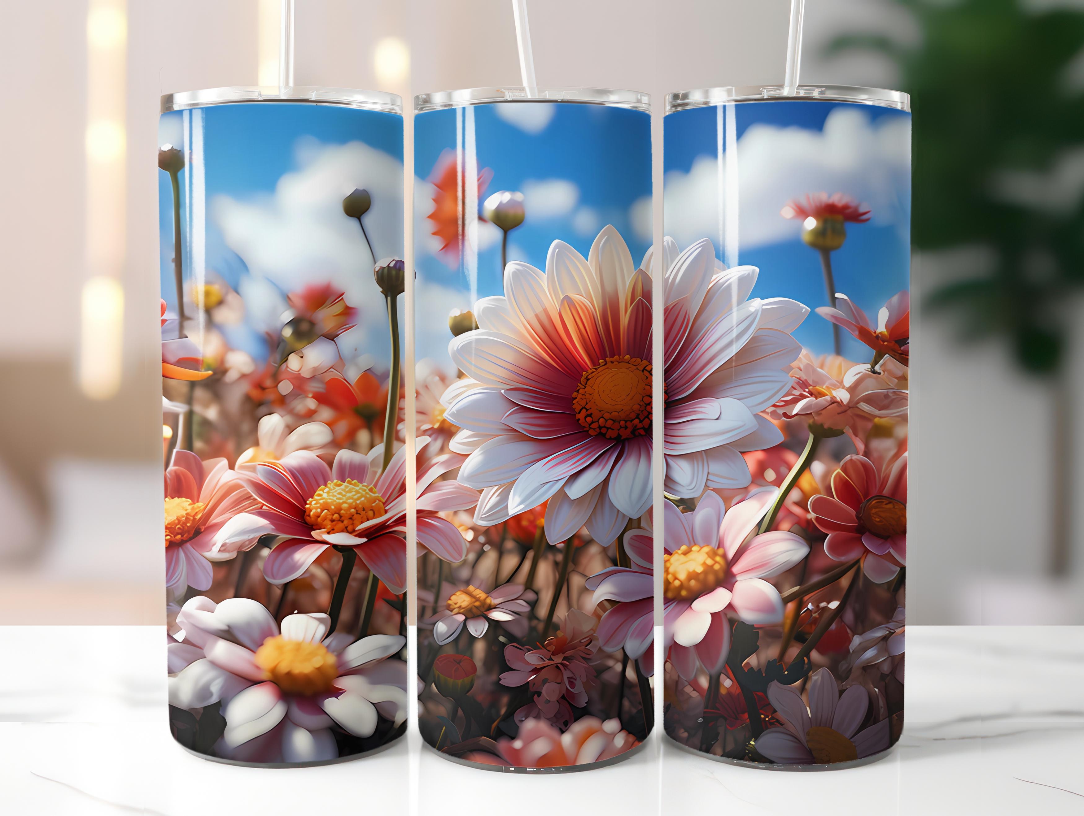 Floral Spring 3 Tumbler Wrap - CraftNest