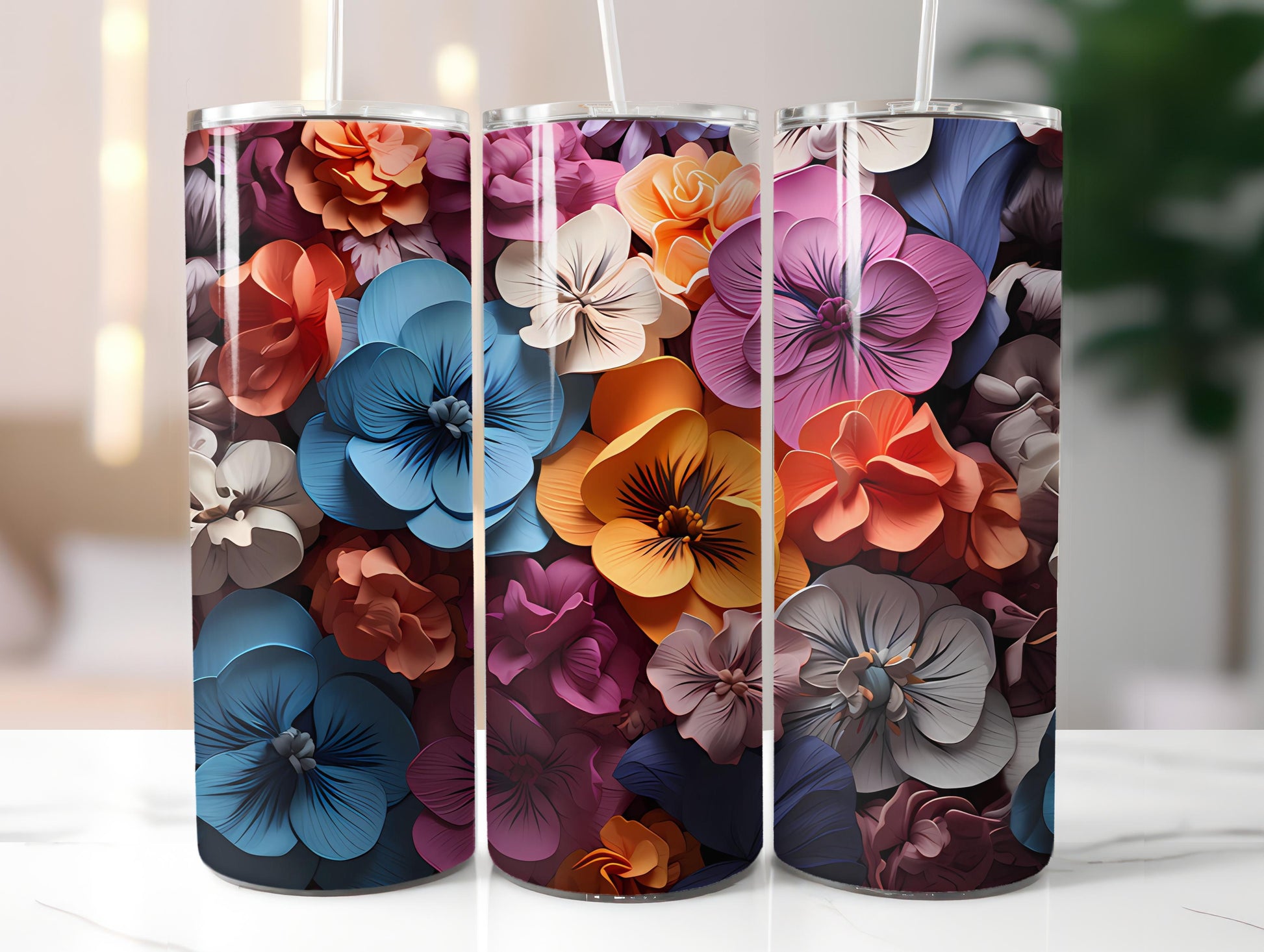 Floral Spring 6 Tumbler Wrap - CraftNest