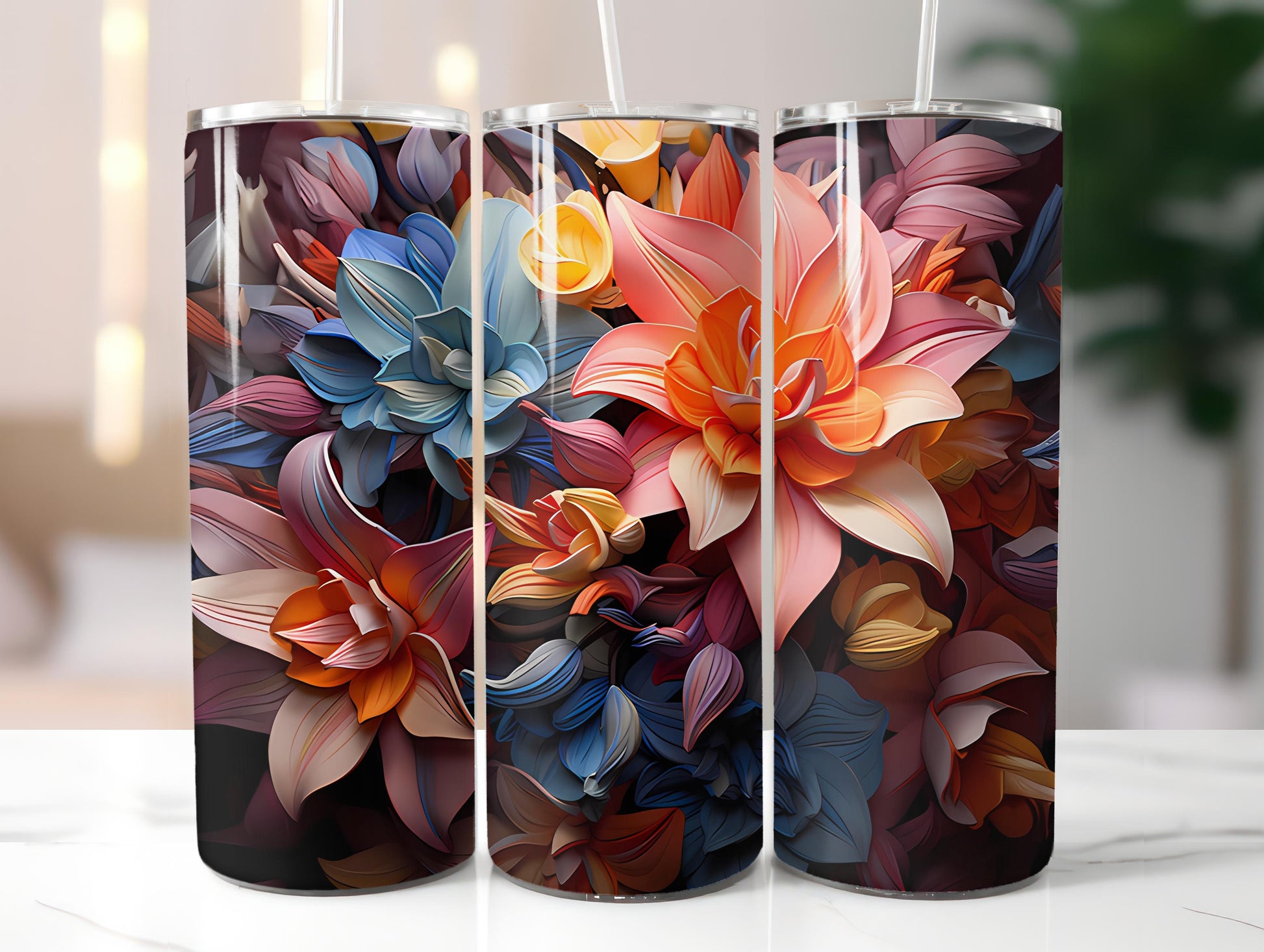 Floral Spring 4 Tumbler Wrap - CraftNest