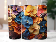 Floral Spring 3 Tumbler Wrap - CraftNest