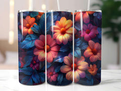 Floral Summer 1 Tumbler Wrap - CraftNest - Digital Crafting and Art