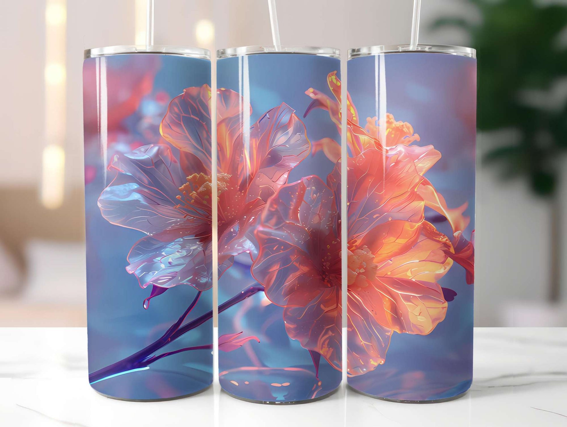 Floral Summer 1 Tumbler Wrap - CraftNest - Digital Crafting and Art