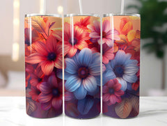 Floral Summer 5 Tumbler Wrap - CraftNest - Digital Crafting and Art