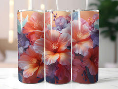 Floral Summer 1 Tumbler Wrap - CraftNest - Digital Crafting and Art