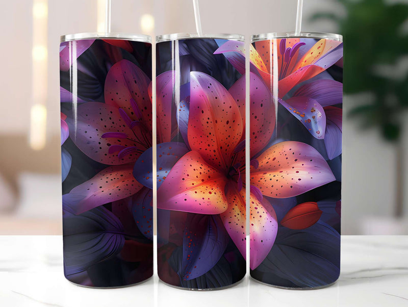 Floral Summer 1 Tumbler Wrap - CraftNest - Digital Crafting and Art