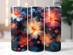 Floral Summer 3 Tumbler Wrap - CraftNest - Digital Crafting and Art