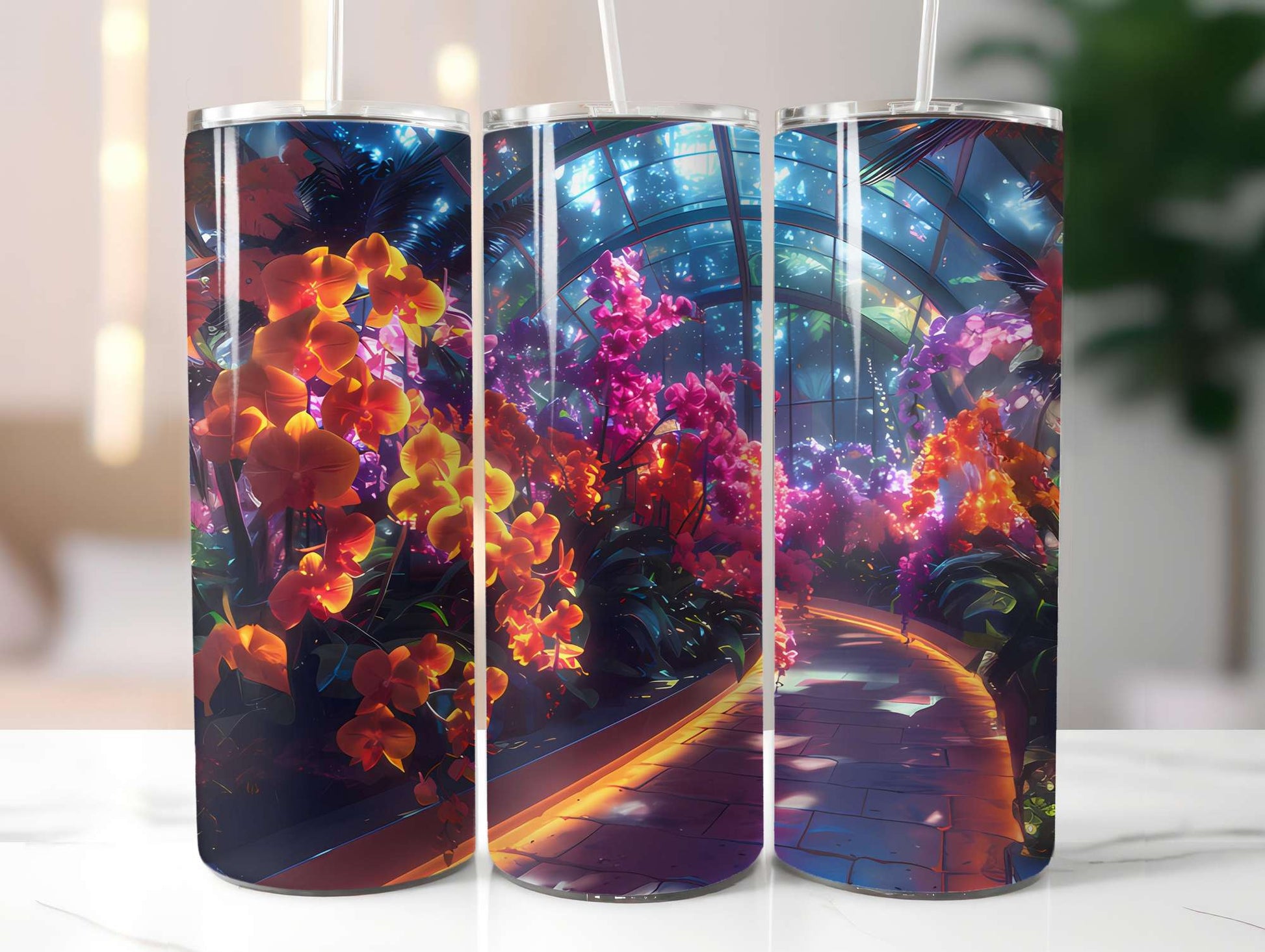 Floral Summer 5 Tumbler Wrap - CraftNest - Digital Crafting and Art