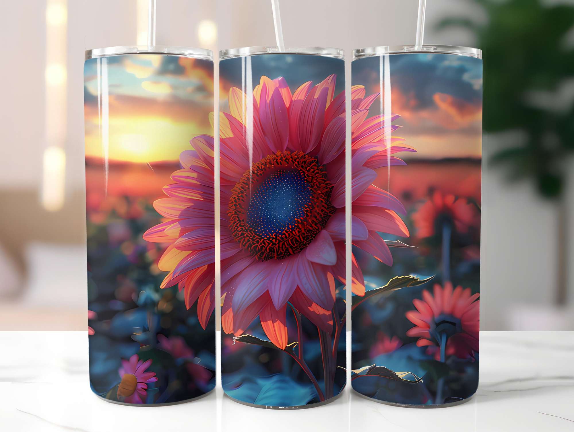 Floral Summer 4 Tumbler Wrap - CraftNest - Digital Crafting and Art